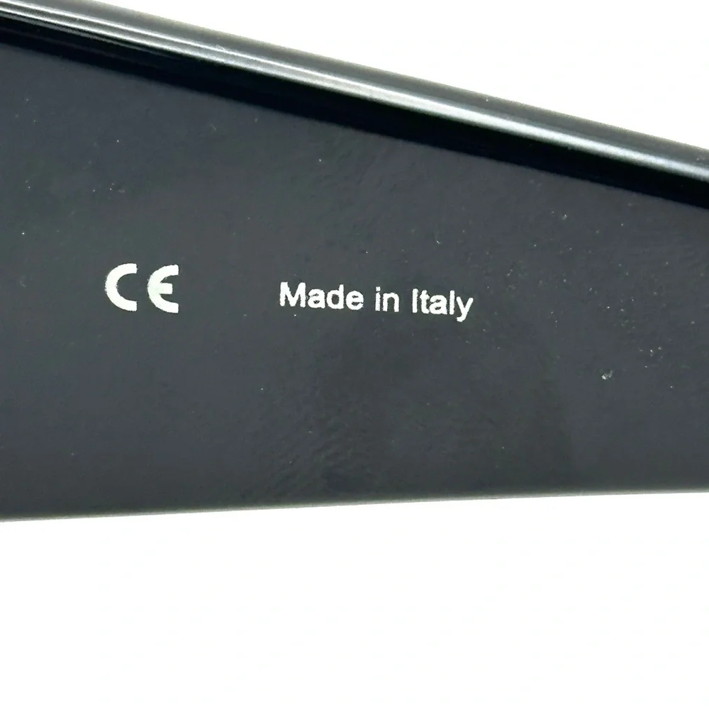 Chopard Rectangle Black Sunglasses Polka Dot Crystals RARE